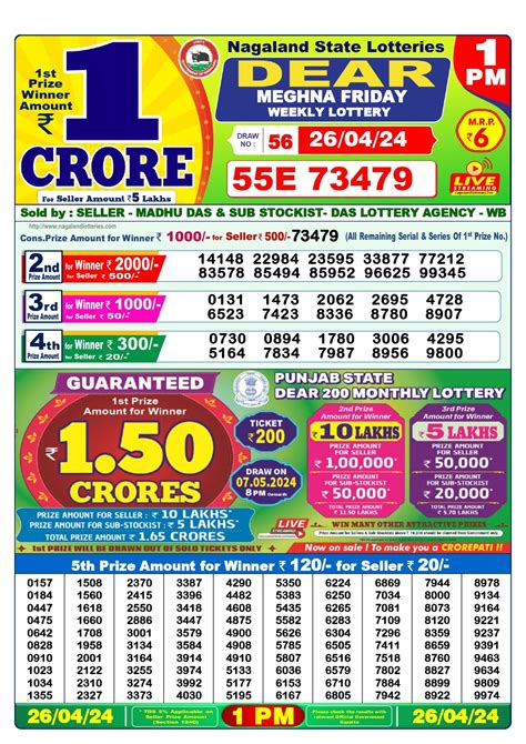 Dear Lottery Result Today 1PM Winners List (OUT) LIVE 27.